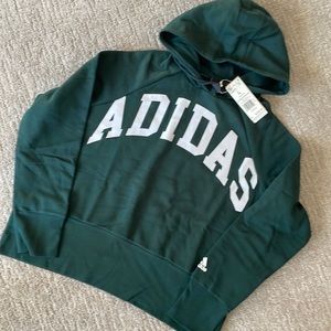 adidas Green sweatshirt hoodie spell out NWT GN9219 Large